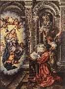 GOSSAERT, Jan (Mabuse) St Luke Painting the Madonna sdg oil painting reproduction